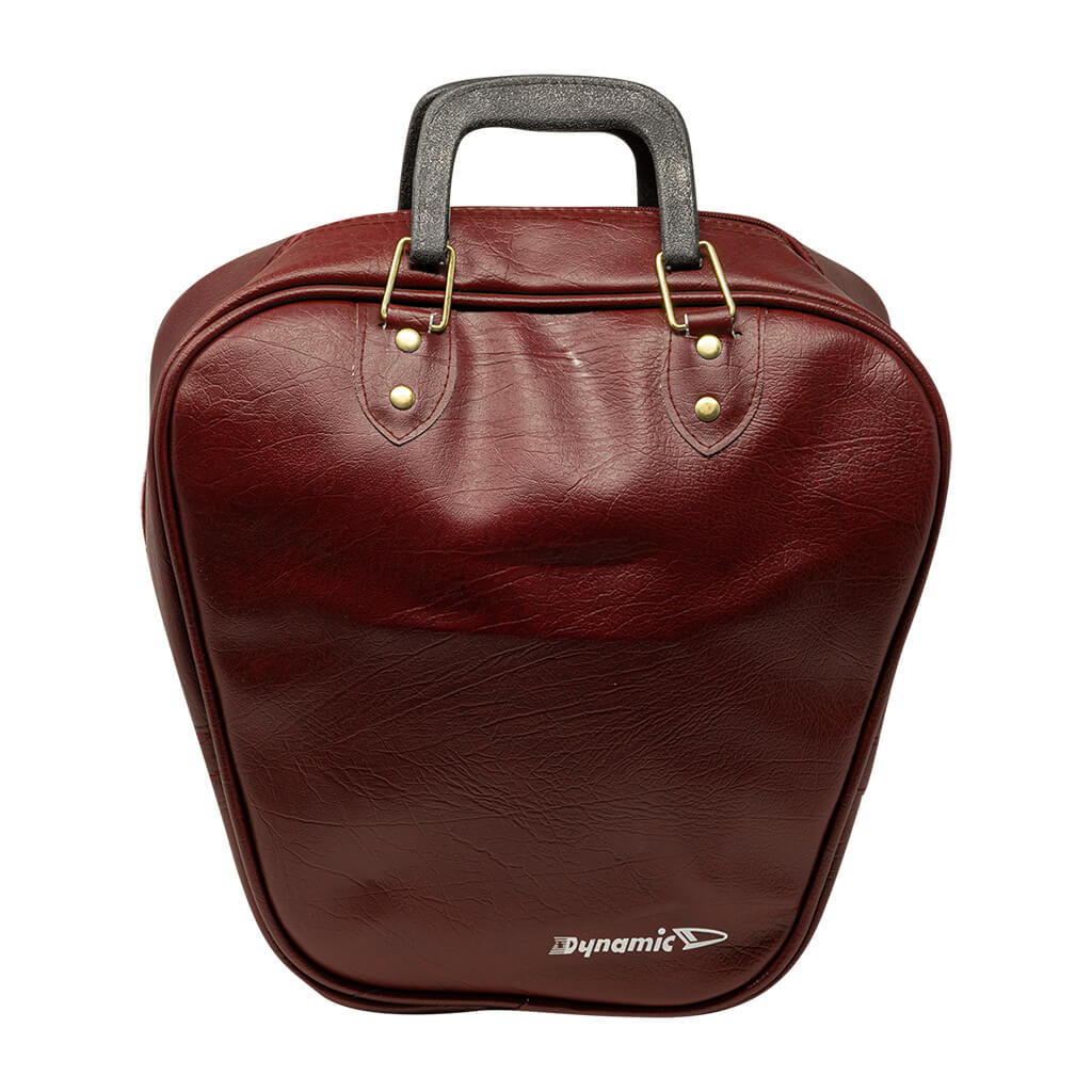 1 BALL VINYL BOWLING BAG BURGUNDY