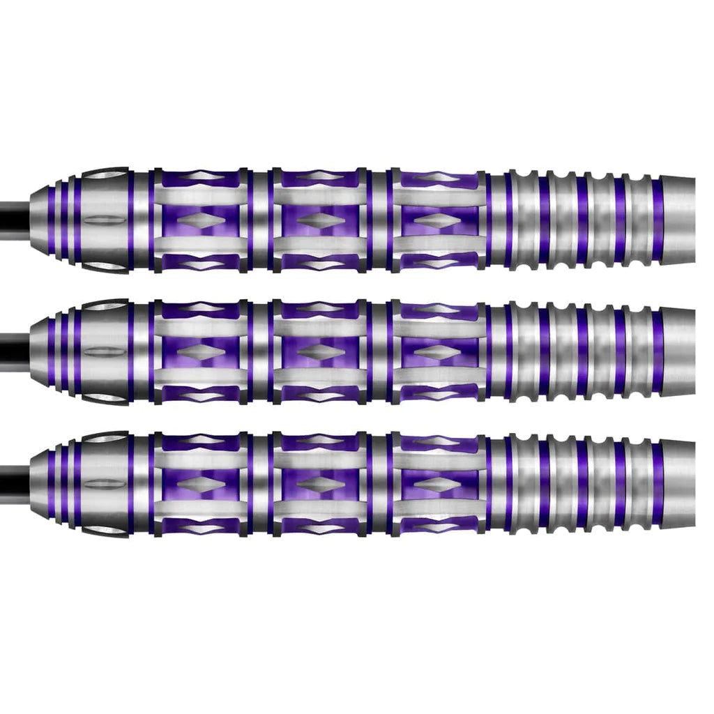 AMERICANA MARDI GRAS STEEL TIP DART SET-80% TUNGSTEN BARRELS