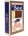 BEE PREMIUM POKER CHIPS 100 PER BOX