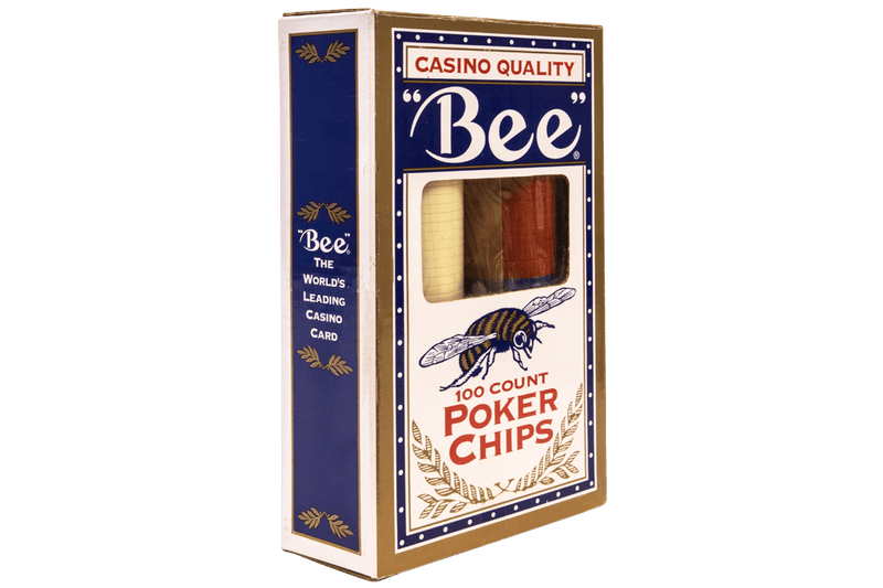 BEE PREMIUM POKER CHIPS 100 PER BOX