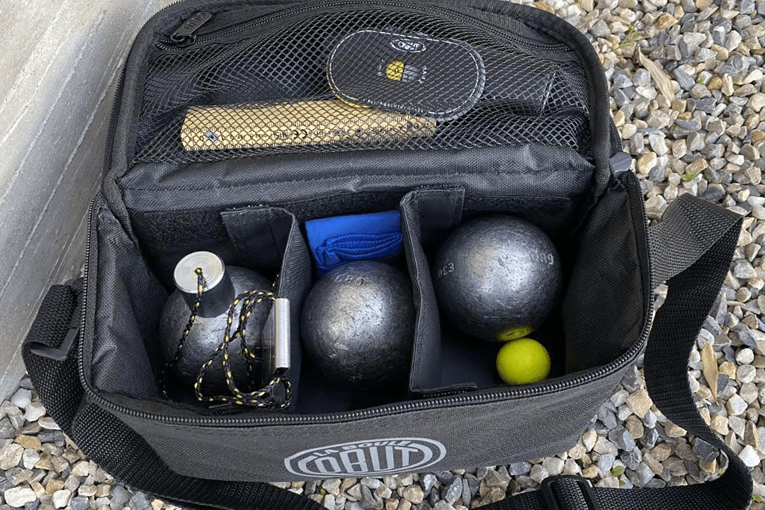SAC PETANQUE OBUT 3 BOULES NOIR  