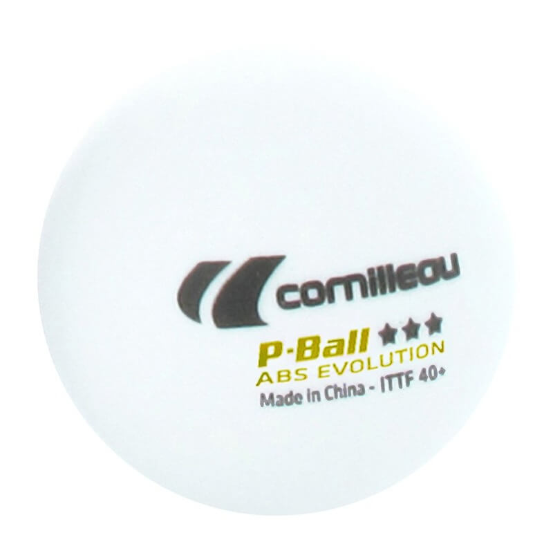 CORNILLEAU P-BALL ABS EVOLUTION 3-STAR ITTF X3 PING PONG BALLS