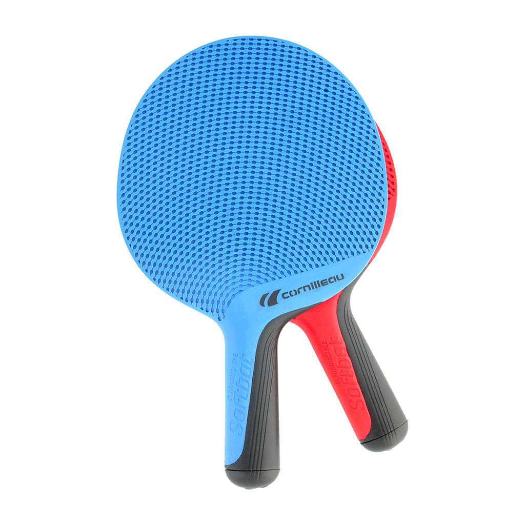 CORNILLEAU SOFTBAT DUO PING PONG RACKETS - RED/BLUE