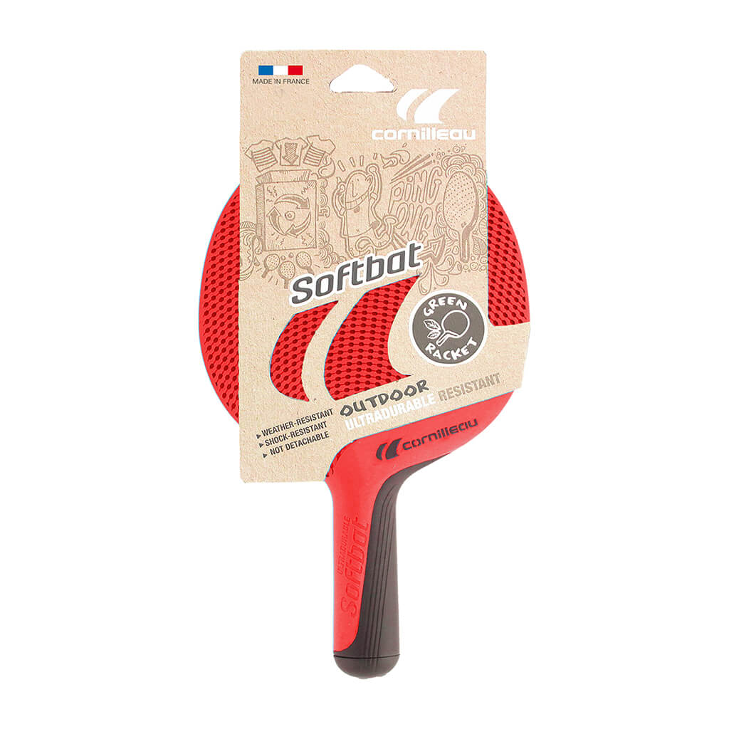 CORNILLEAU SOFTBAT PING PONG RACKET - RED