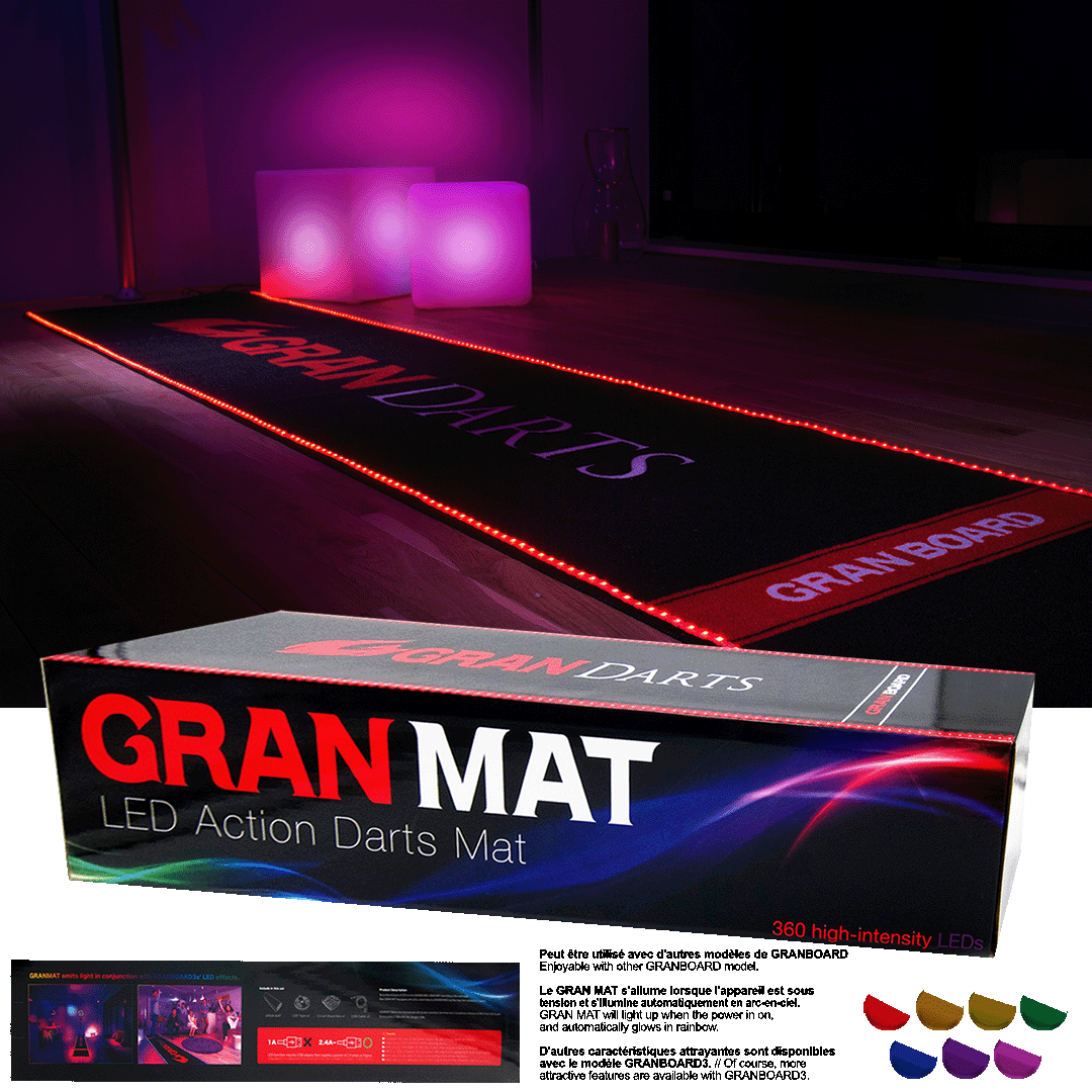 GRAN LED DART MAT BLACK 2