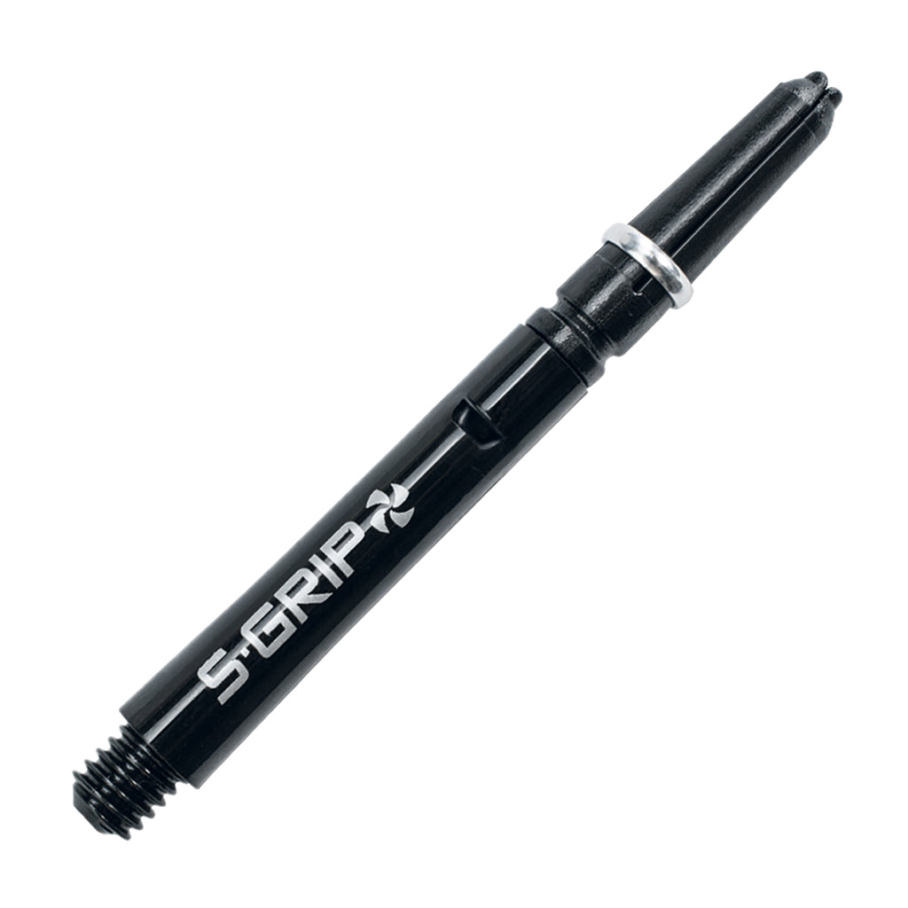 HARROWS SUPERGRIP SPIN MEDIUM DART SHAFT - BLACKSILVER