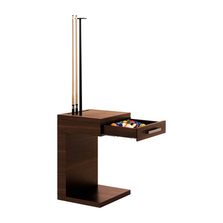 LA CONDO CUE RACK & BALL RACK - WALNUT