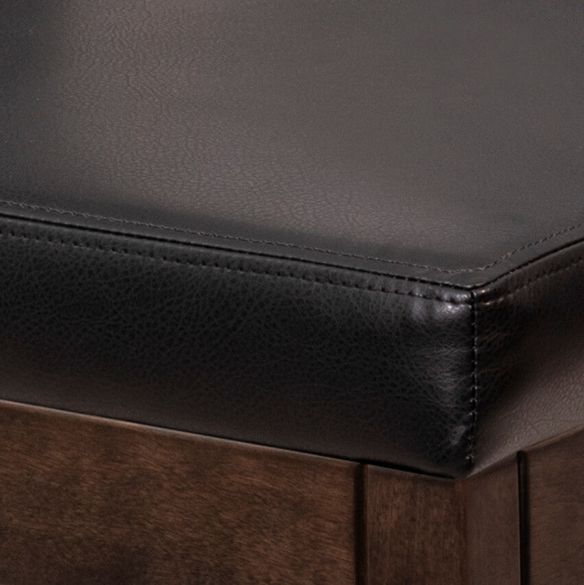 LA CONDO LEATHER STORAGE BENCH