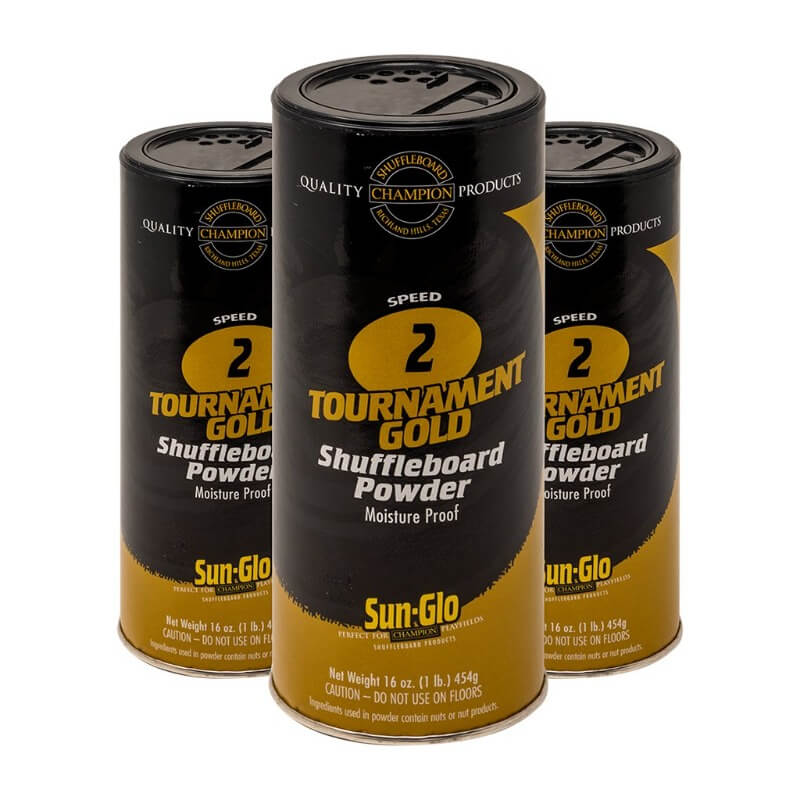 PACK OF 3 SUN-GLO TOURNAMENT GOLD POWDER