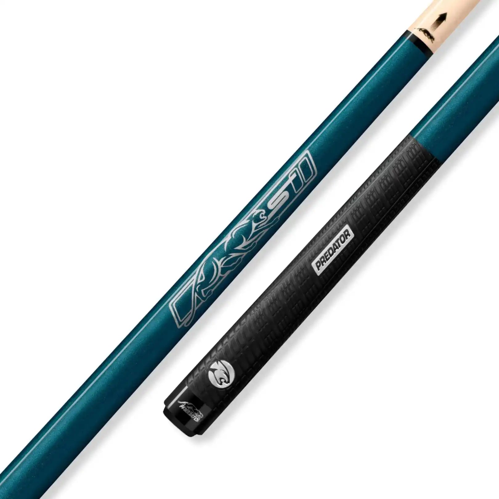 Predator 52 Blue Turquoise Shorty Sport Pool Cue - Sport Wrap