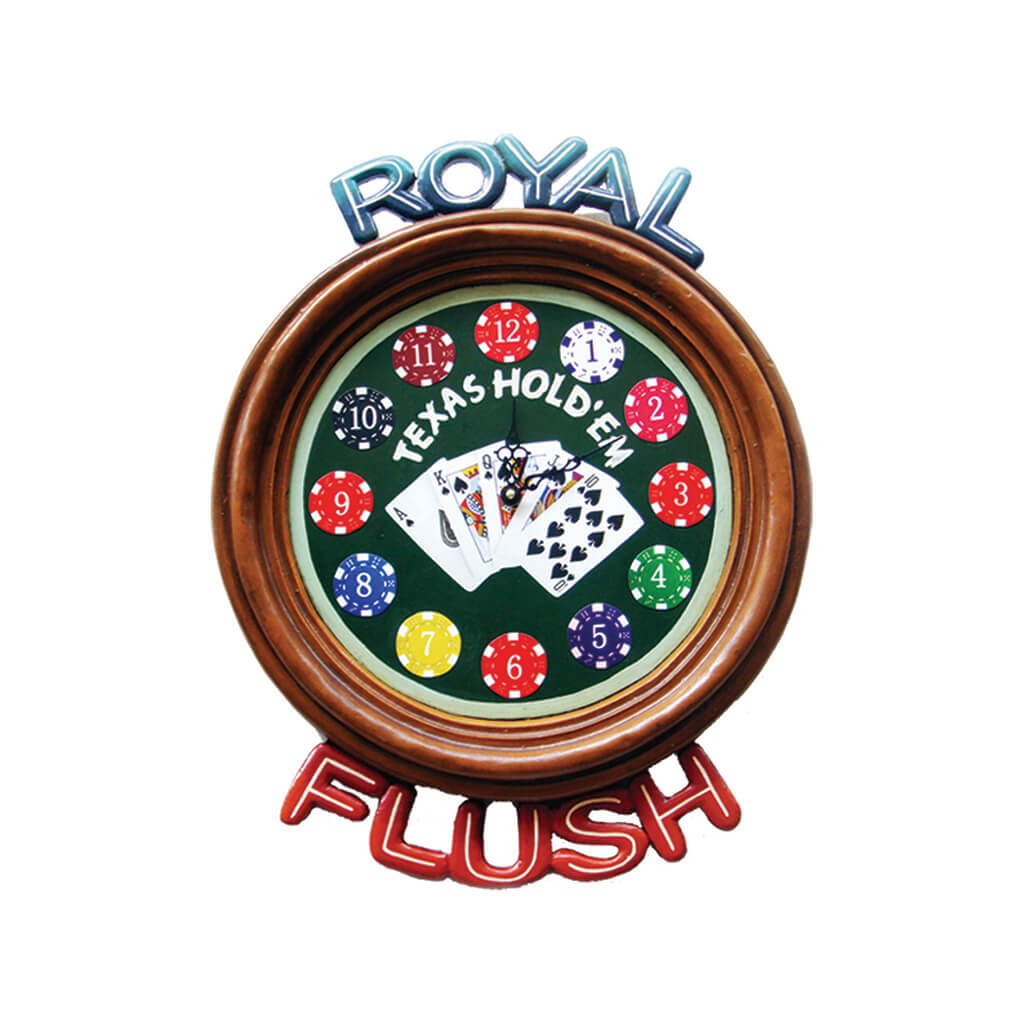 ROYAL FLUSH CLOCK