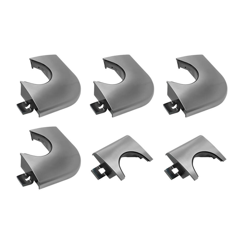 SET4 ZINC CORNER CASTING AND SET2 ZINC SIDE CASTING - CHROME