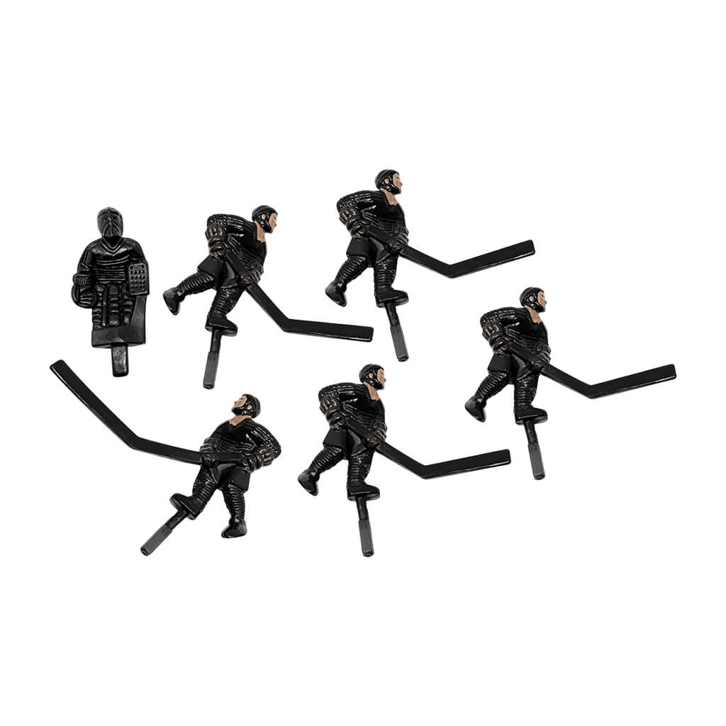 SET6 BLACK PLAYERS SLAPSHOT HOCKEY DOME