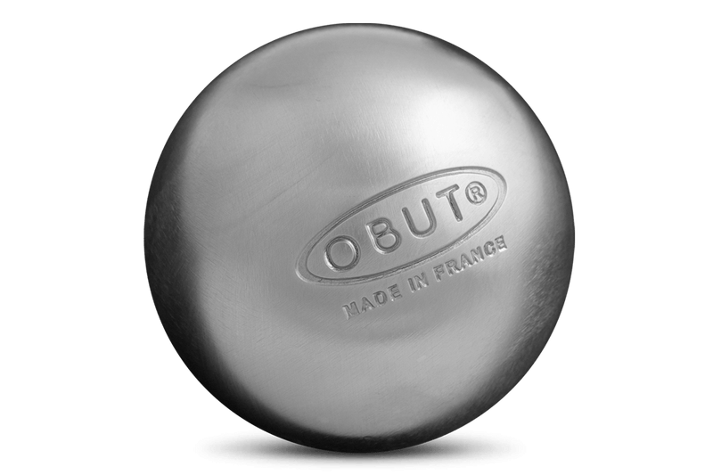 SET OF 3 BALLS BOCCE OBUT LOISIRS LISSE INOX
