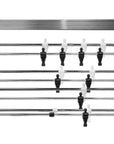 TELESCOPIC RODS - COMPLETE SET BLACK AND WHITE