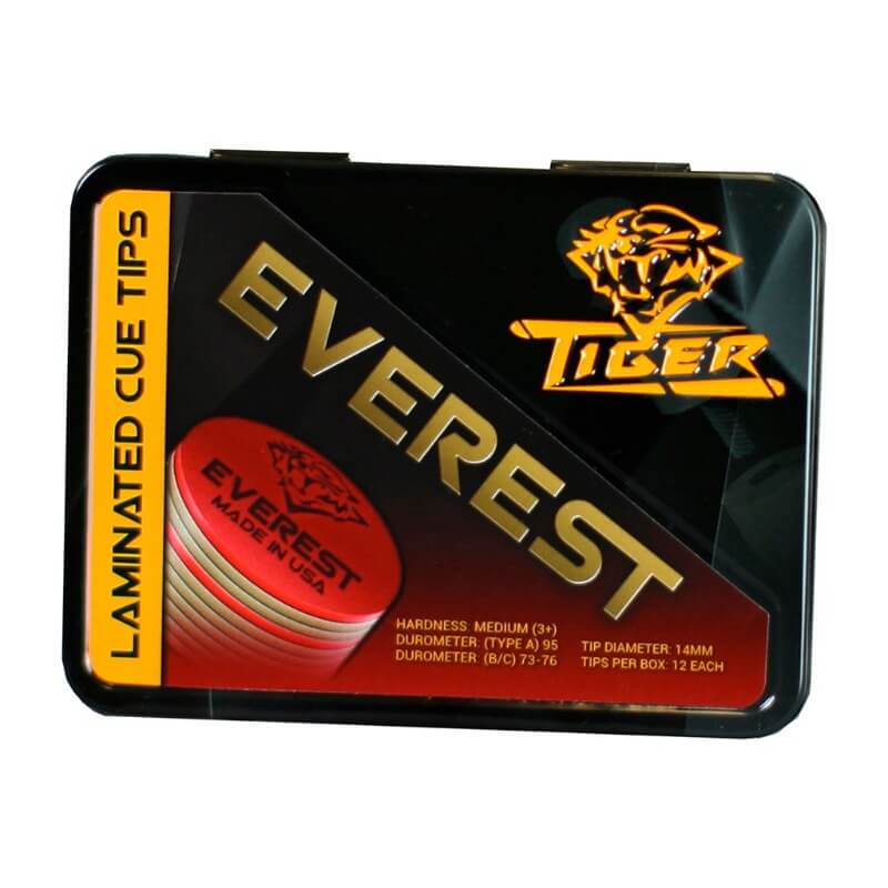 TIGER EVEREST LAMINATED CUE TIP - MEDIUM