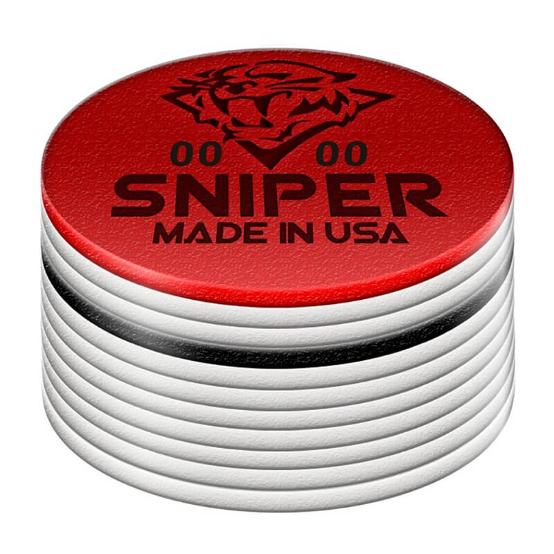 TIGER SNIPER LAMINATED CUE TIP - MEDIUM/SOFT