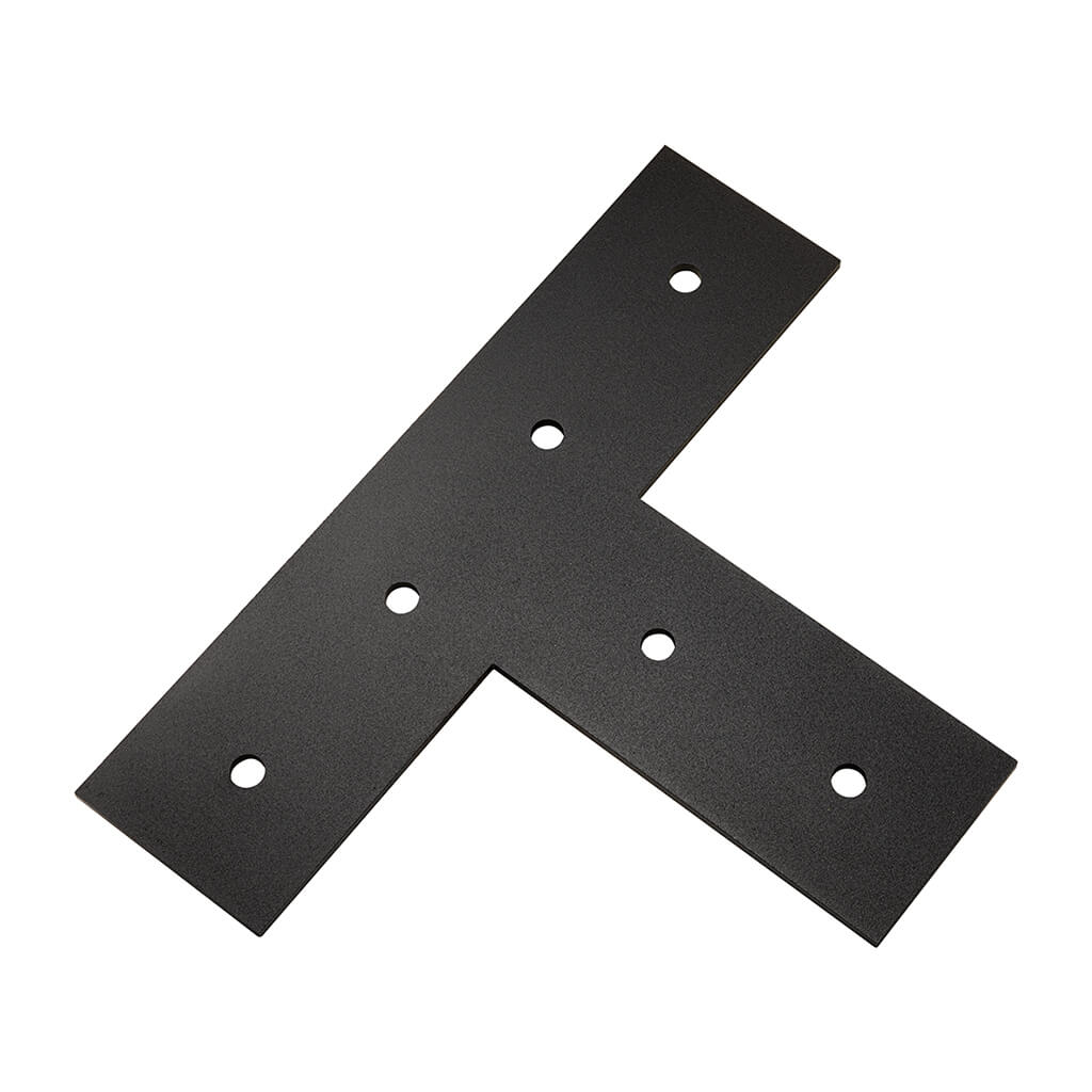 T BRACKET FOR BARN - BLACK