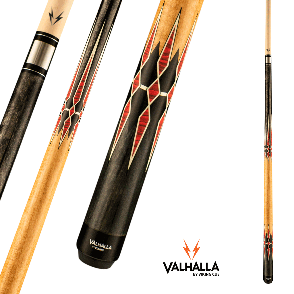 VIKING VALHALLA VA941 NATURAL, RED AND BLACK CUE 13MM 19OZ