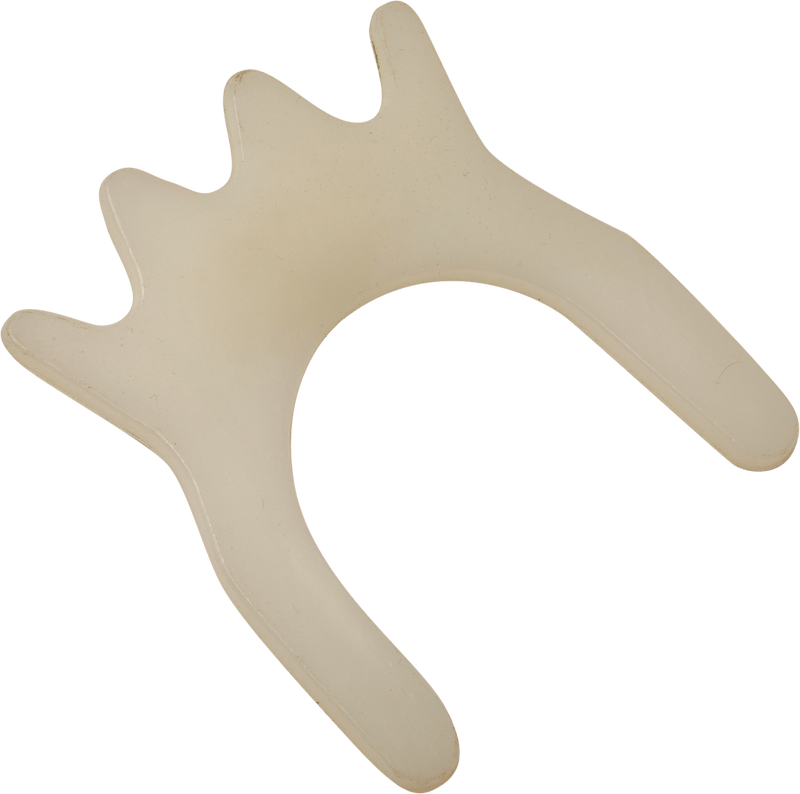 WHITE PLASTIC OVERBALL BRIDGE HEAD