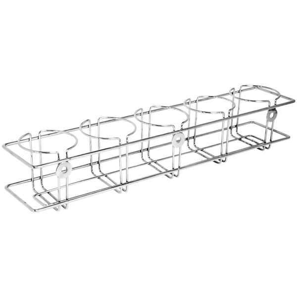 WIRE DRINK RACK – CHROME